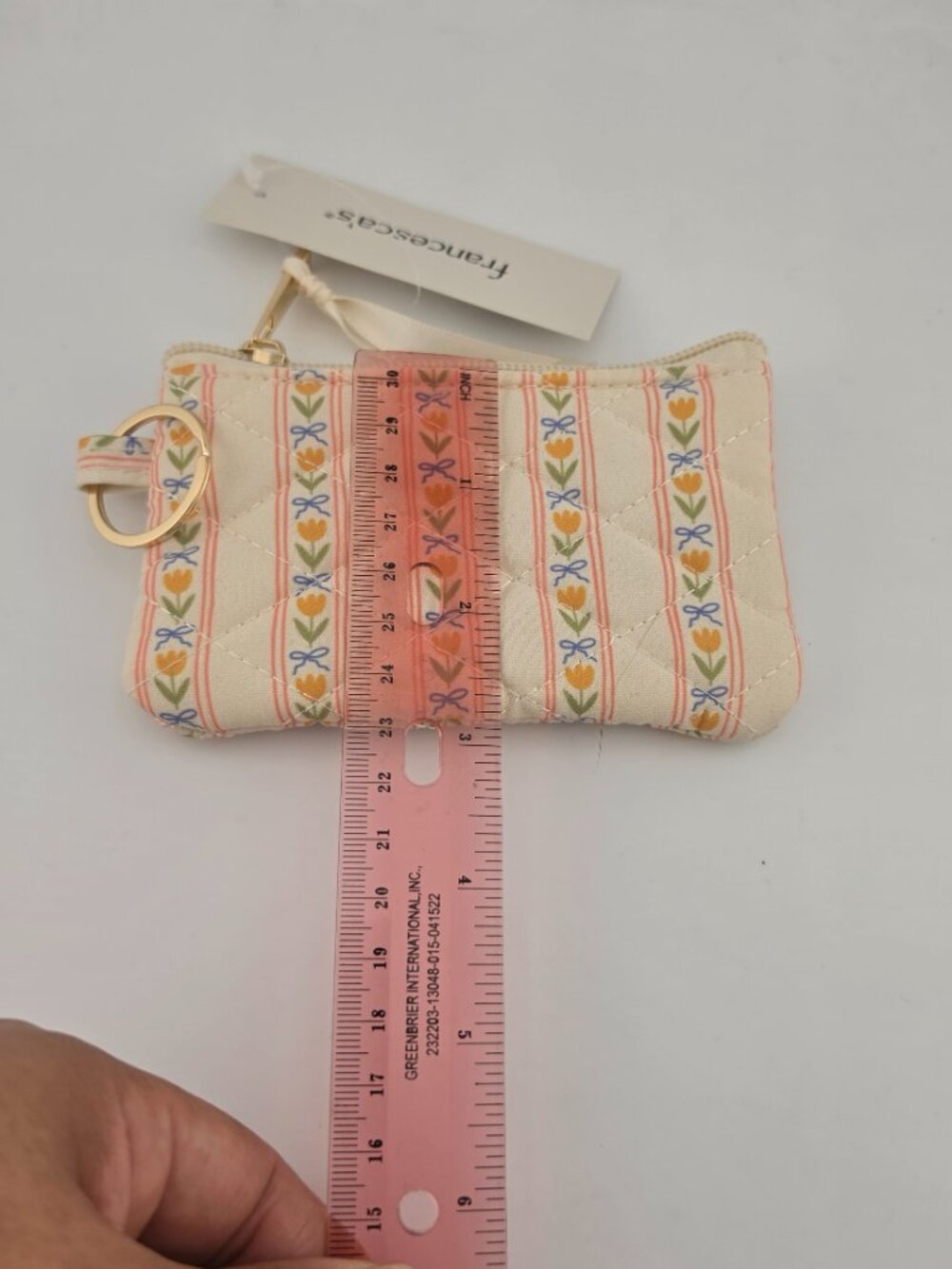 Francesca's Peach Flower bow Design Card Holder - Picture 4 of 8